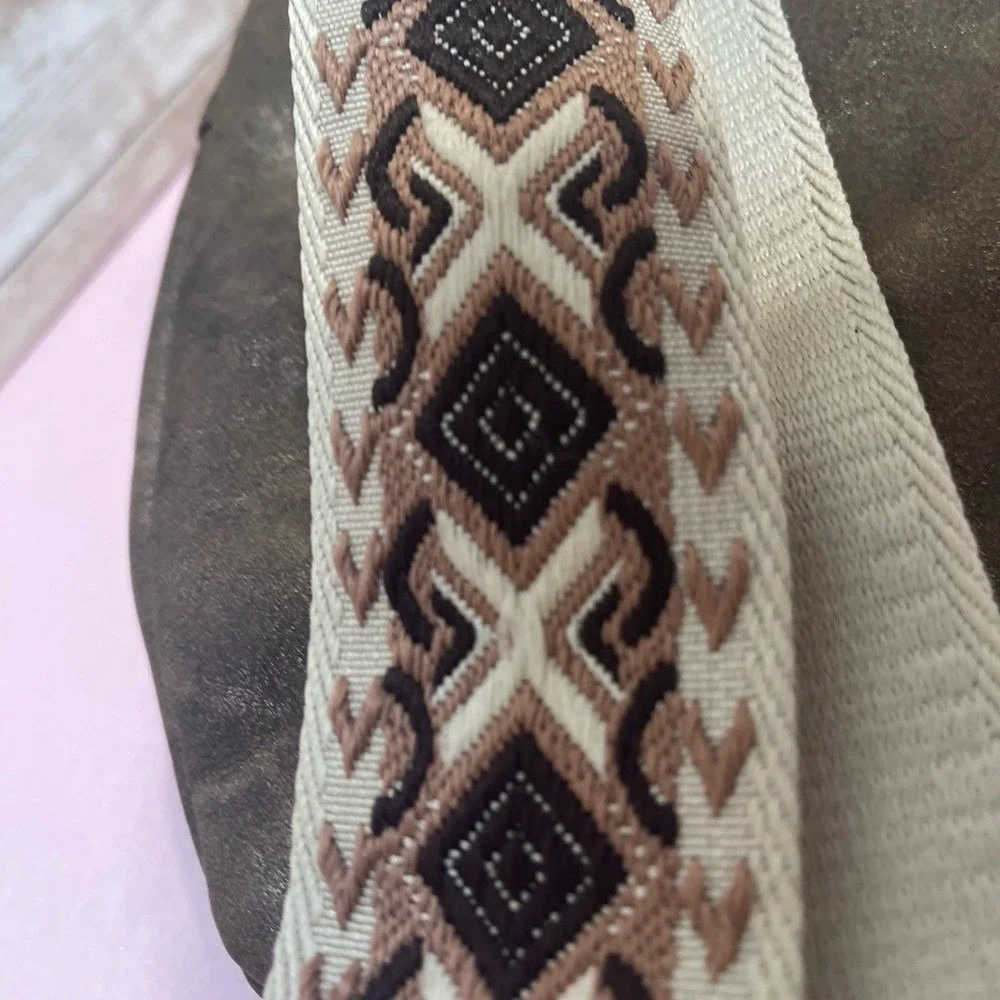 Style & Co. Brown Crossbody‎ Bag with Patterned Strap NWOT Retails $69